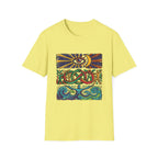 Unisex T-Shirt - Cosmic Folk Art Eye & Snake | Spiritual Nature