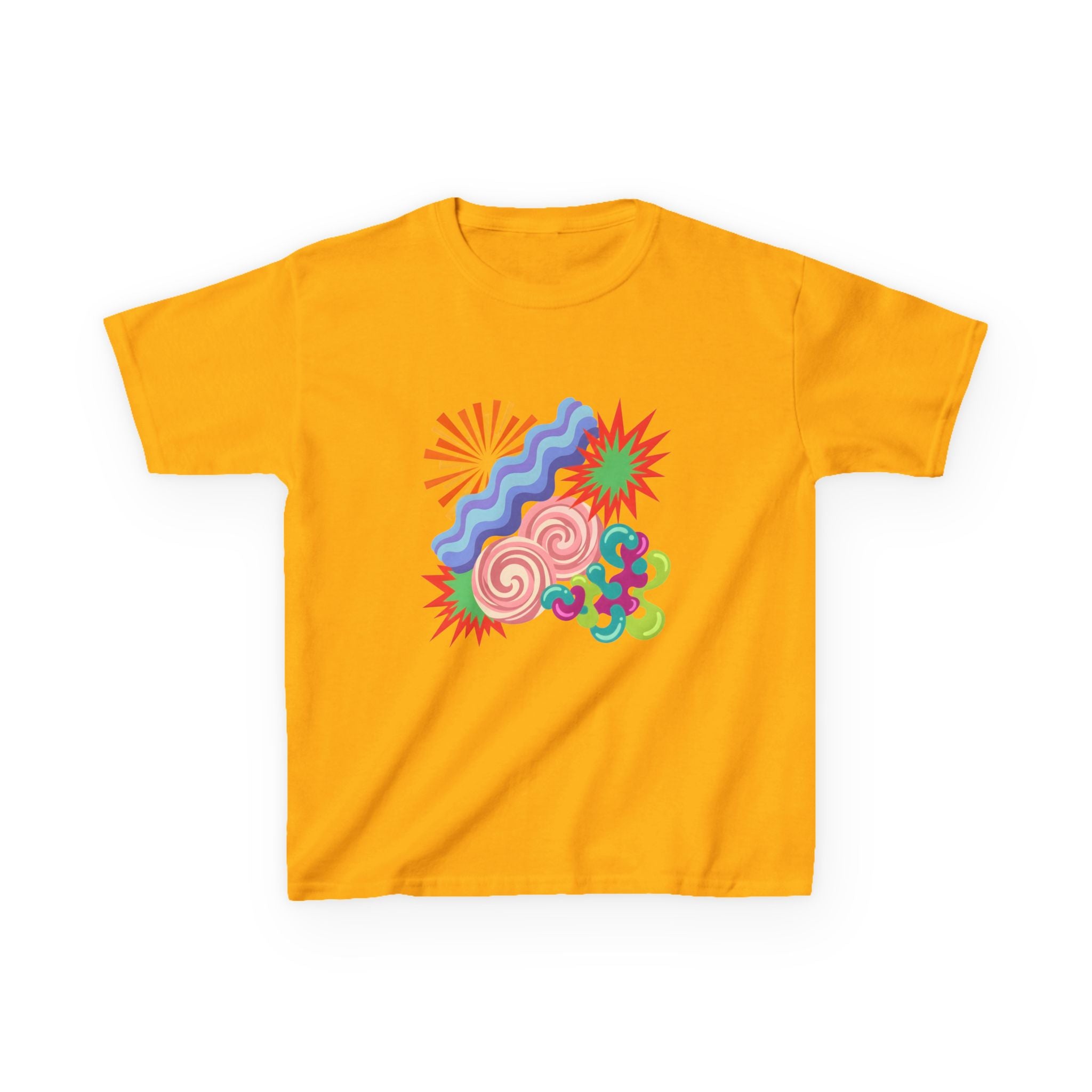 Kids T-Shirt - Playful Candy Explosion Abstract Art