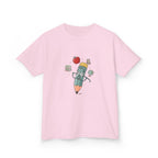 Kids School T-Shirt - Hand-Drawn Whimsical Learning Design