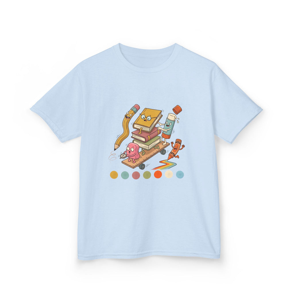 Kids T-Shirt - Cute Cartoon School Supplies | Back to School 2026