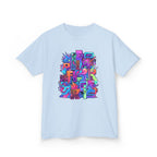 Kids Glitch Art Tee - FUNGUS Neon Cyberpunk Design | Retro
