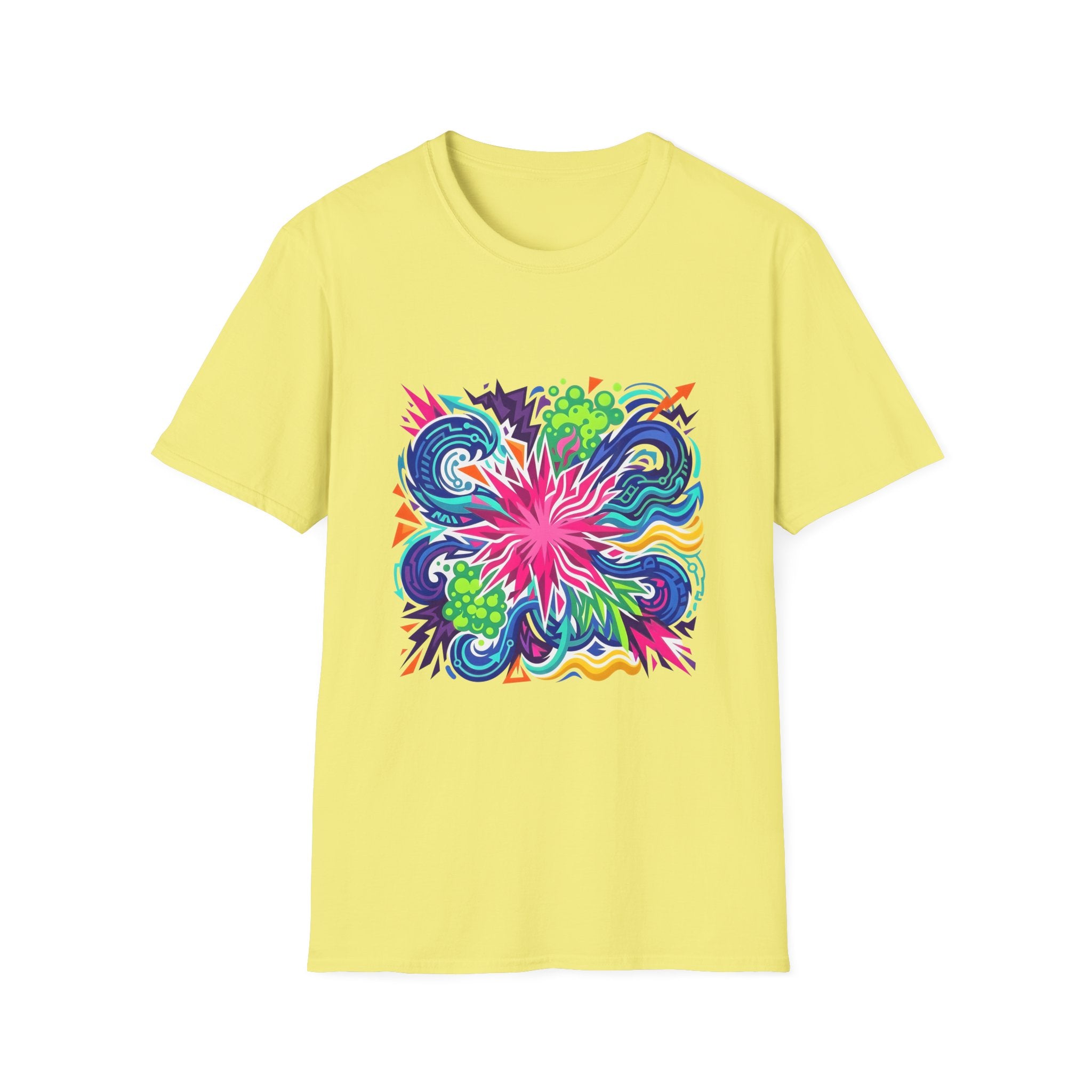 Abstract T-Shirt - Vibrant Graffiti Explosion | Unisex