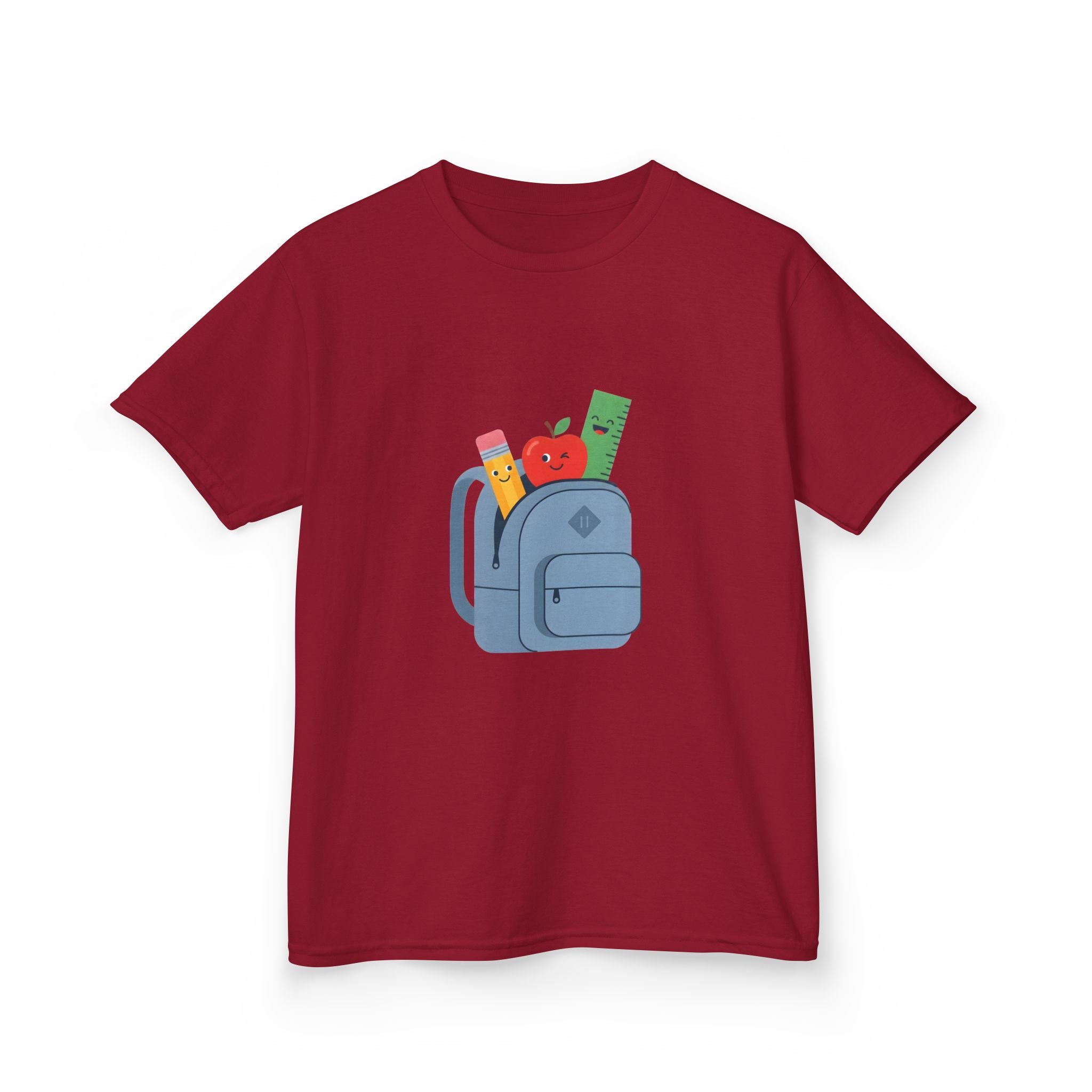Kids Back to School Tee - Cute School Supplies Cartoon | 2026