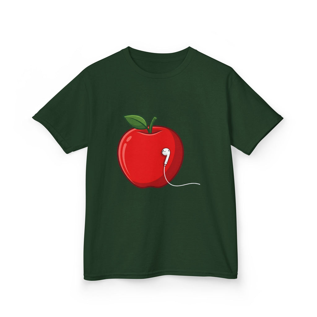 Kids Tee - Cartoon Minimalist Apple Music Earbud Tech