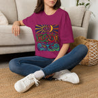 Unisex T-Shirt - Cosmic Folk Art Eye & Snake | Spiritual Nature