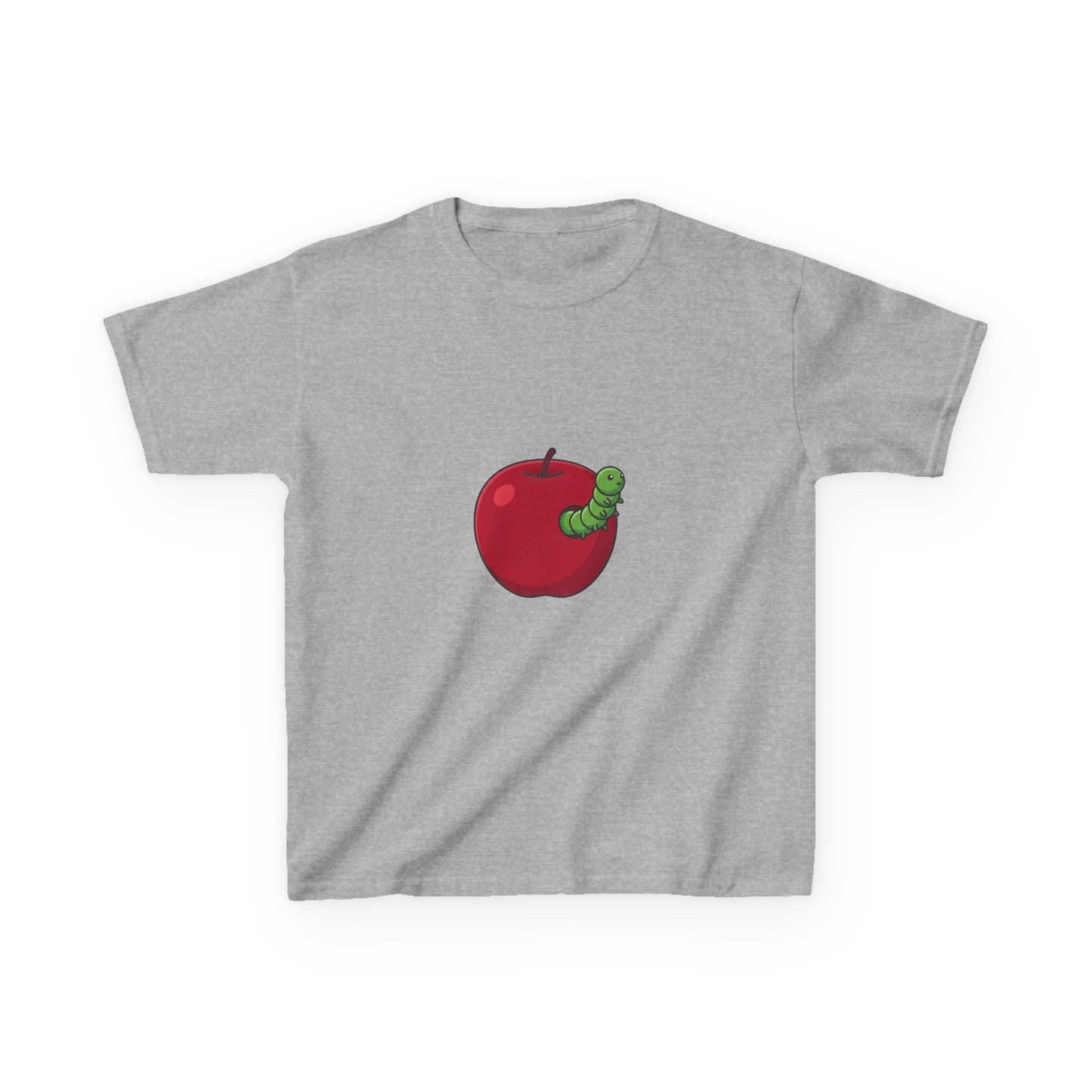 Kids T-Shirt - Cute Hungry Bookworm Caterpillar Apple Tee