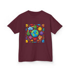 Kids Earth Day Tee - Happy Cartoon Planet | Nature Lovers