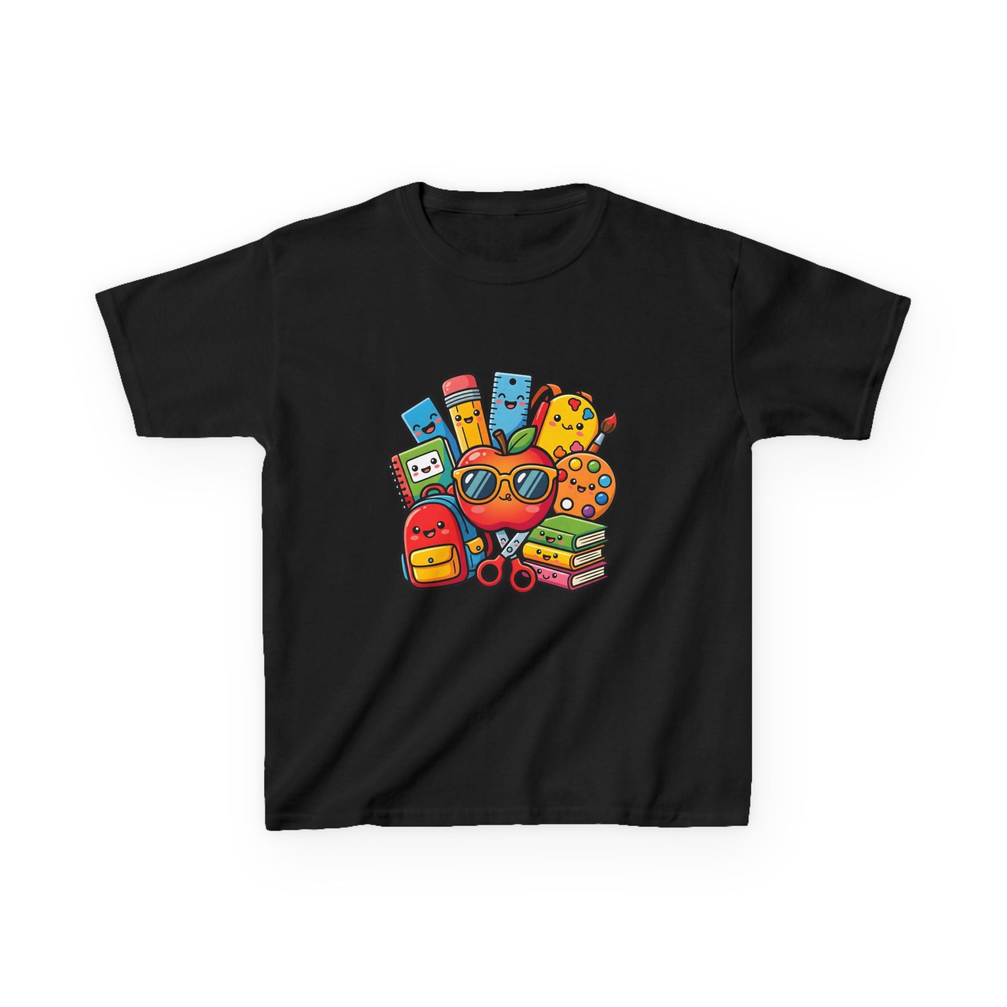 Kids Back to School T-Shirt - Kawaii School Supplies Art | 2026