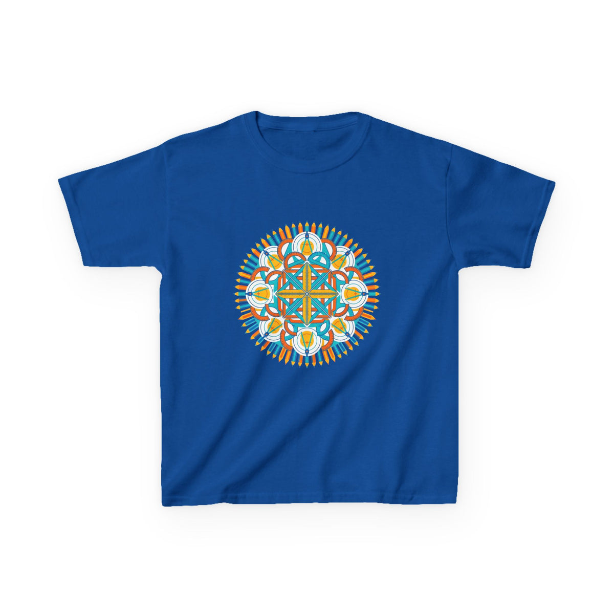Kids T-Shirt - Math & Drafting Tools Mandala | STEM