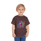 Toddler Crypto Shirt - Neon Geometric Digital Art | Blockchain Kids