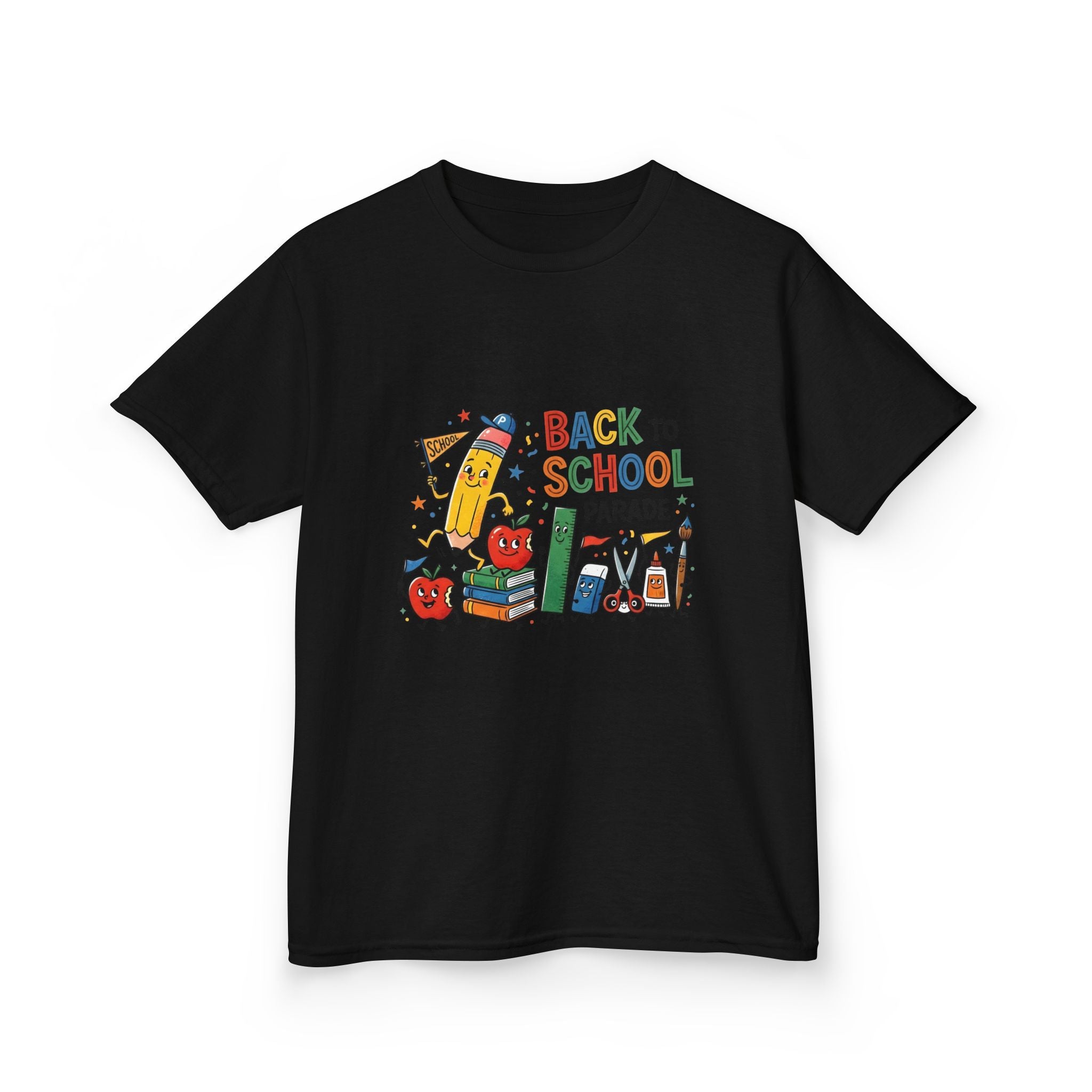 Kids Back to School Tee - Playful SCHOOL Supplies | First Day