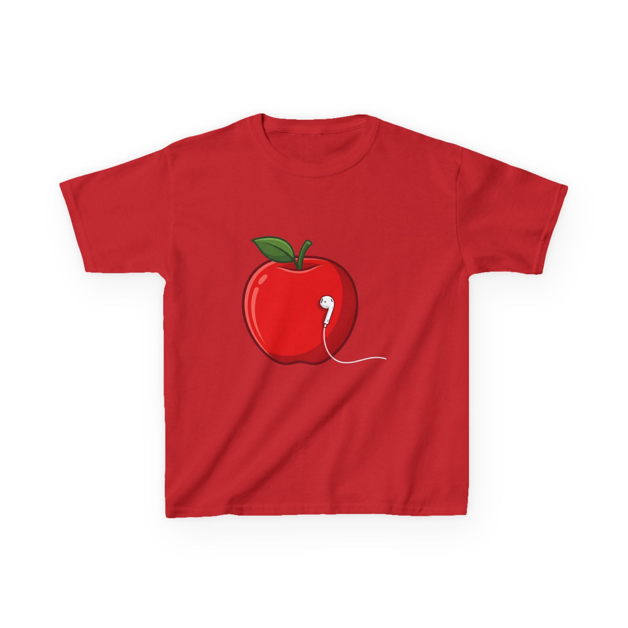 Kids Tee - Cartoon Minimalist Apple Music Earbud Tech