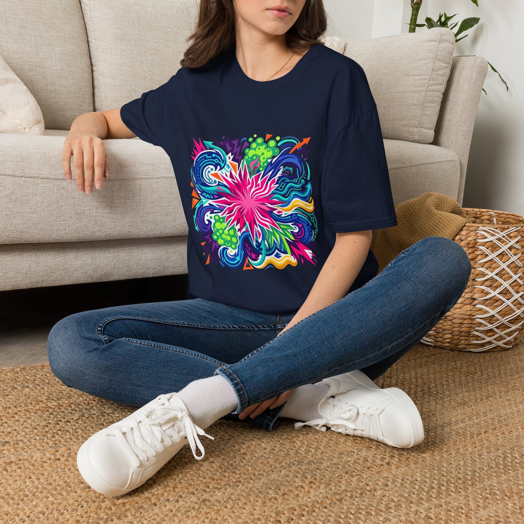 Abstract T-Shirt - Vibrant Graffiti Explosion | Unisex