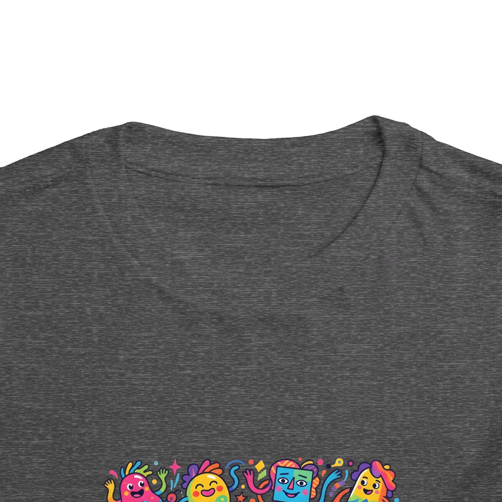 Toddler T-Shirt - Vibrant Whimsical Creatures | Doodle Art