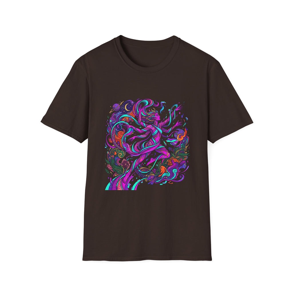 T-Shirt - Vibrant Psychedelic Cosmic Goddess Spiritual Flow
