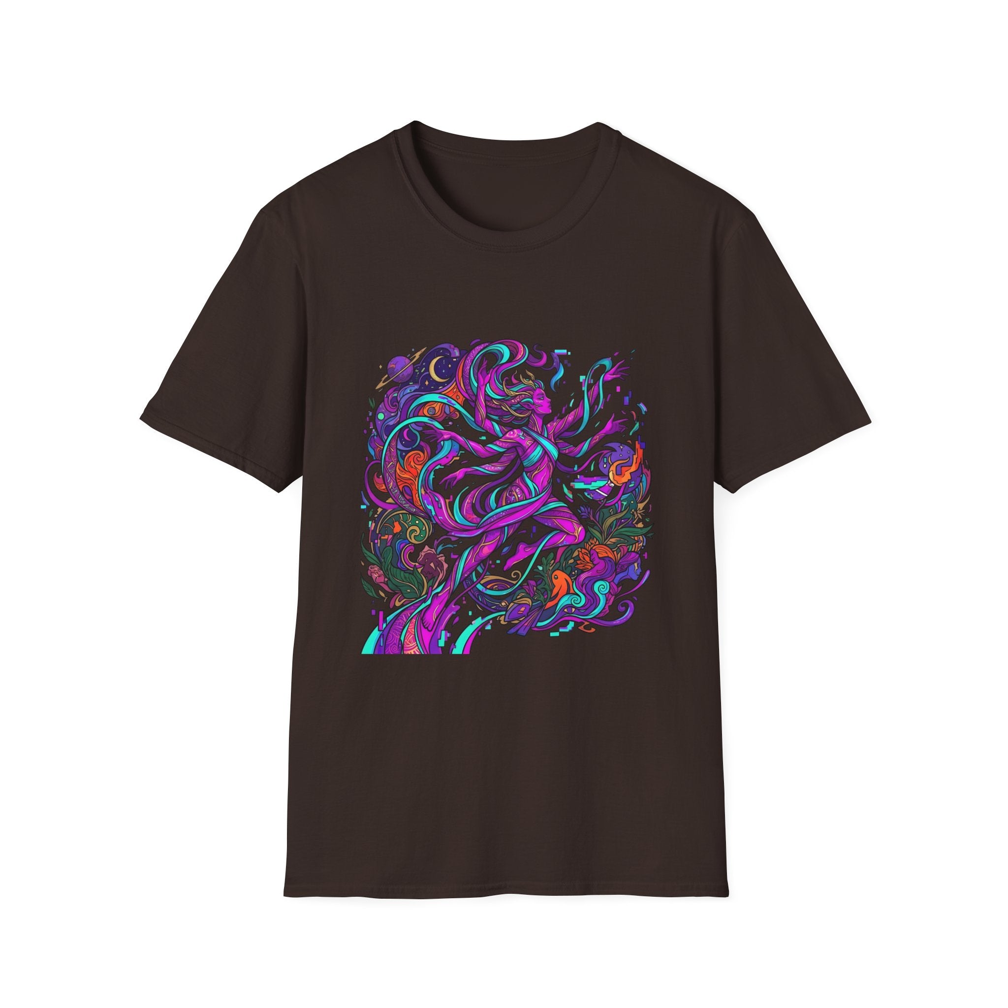 T-Shirt - Vibrant Psychedelic Cosmic Goddess Spiritual Flow
