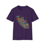 Unisex T-Shirt - Groovy Folk Art Love & Peace | Vibrant Community