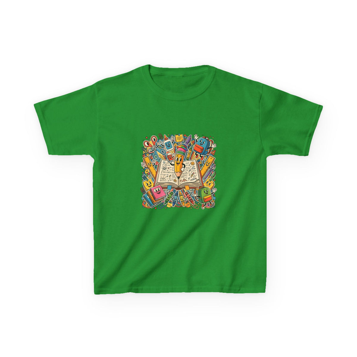 Kids Back to School Tee - Math Equations & School Supplies | 2026