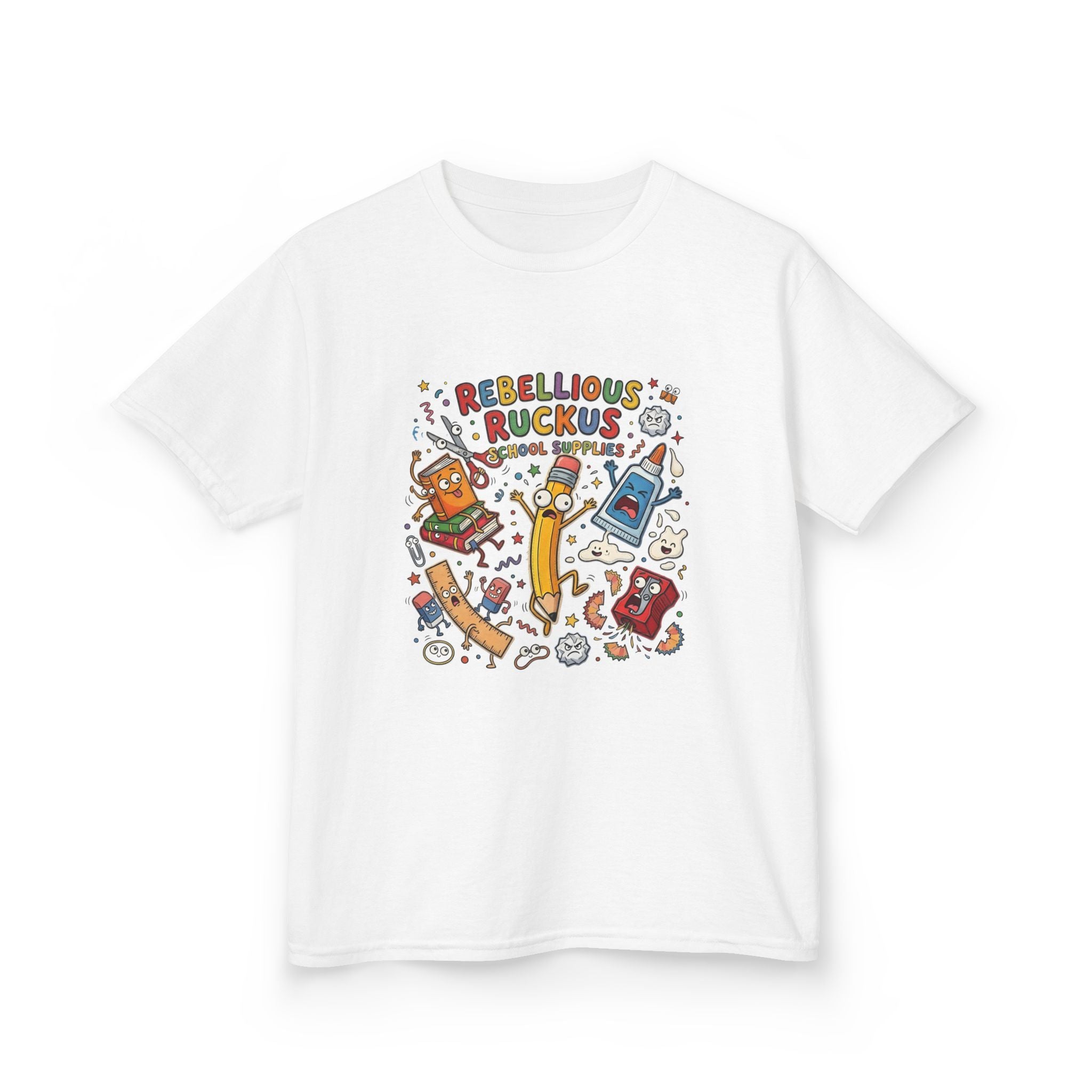 Kids Tee - Rebellious Ruckus School Supplies T-Shirt