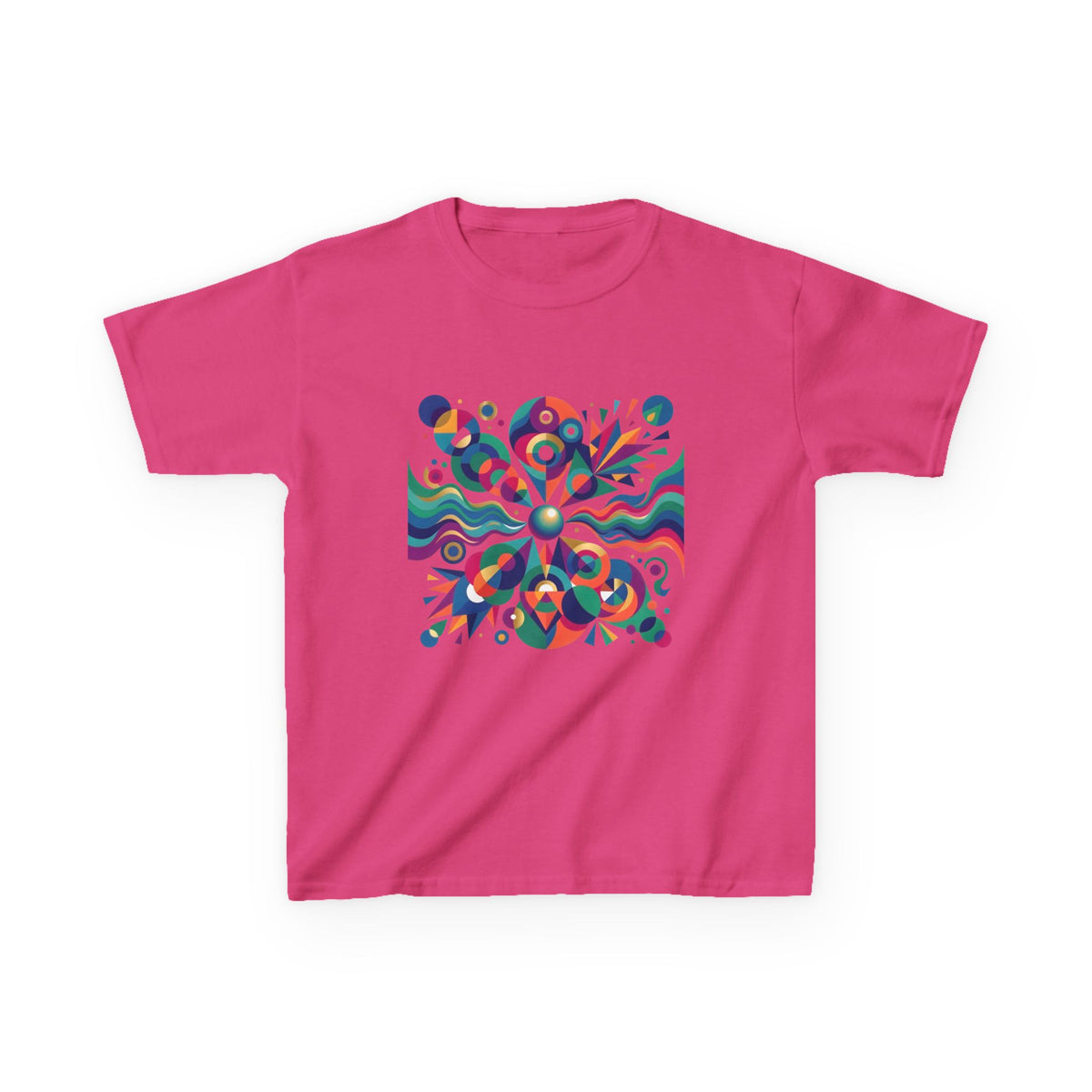 Kids T-Shirt - Vibrant Abstract Geometric Design | Modern Art