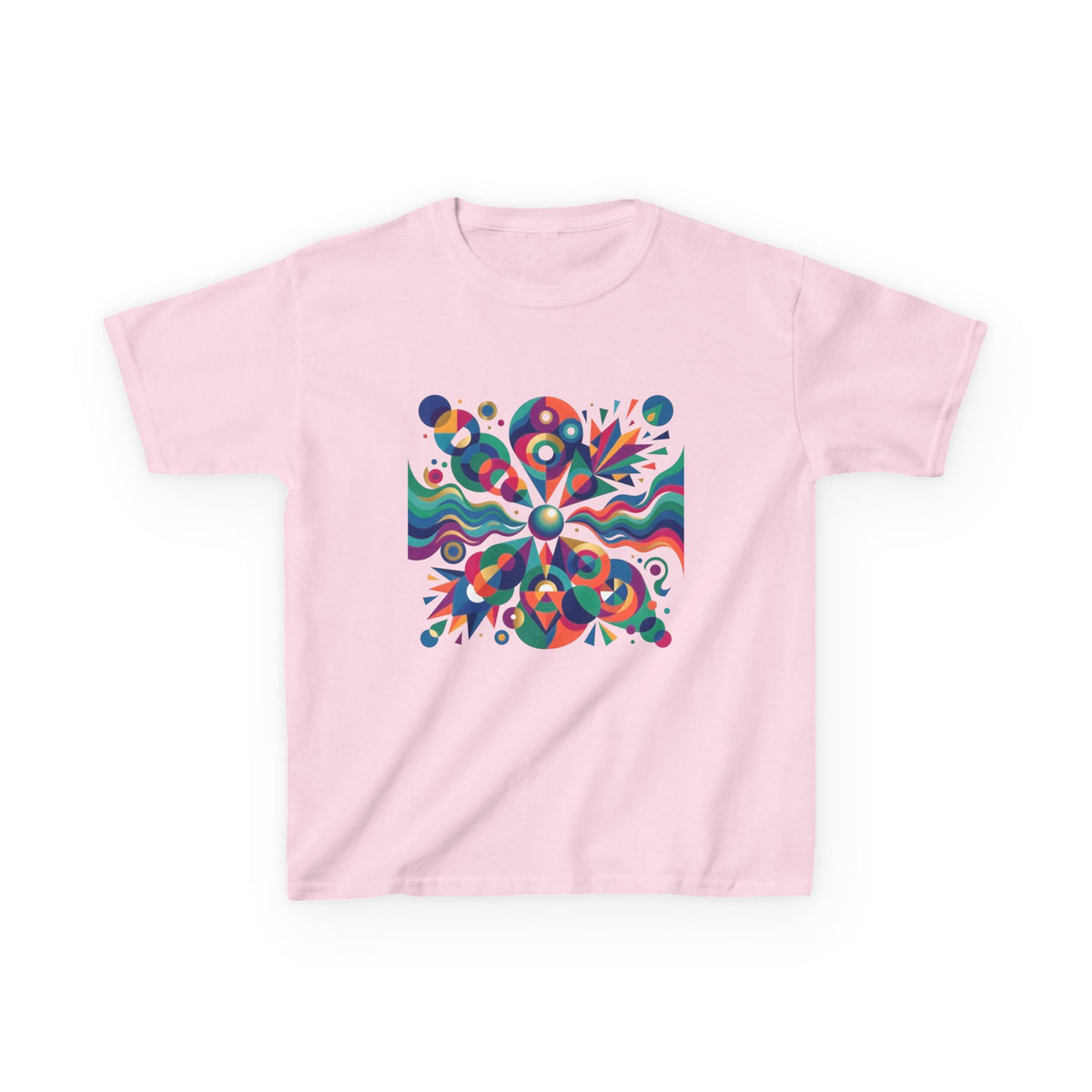 Kids T-Shirt - Vibrant Abstract Geometric Design | Modern Art