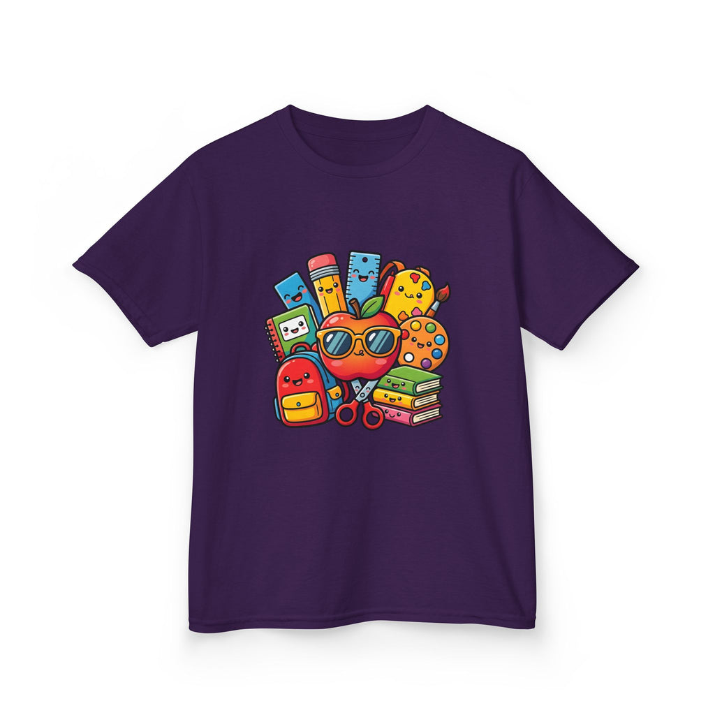 Kids Back to School T-Shirt - Kawaii School Supplies Art | 2026