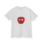 Kids Heavy Cotton Tee - Whimsical Monocle Apple Character