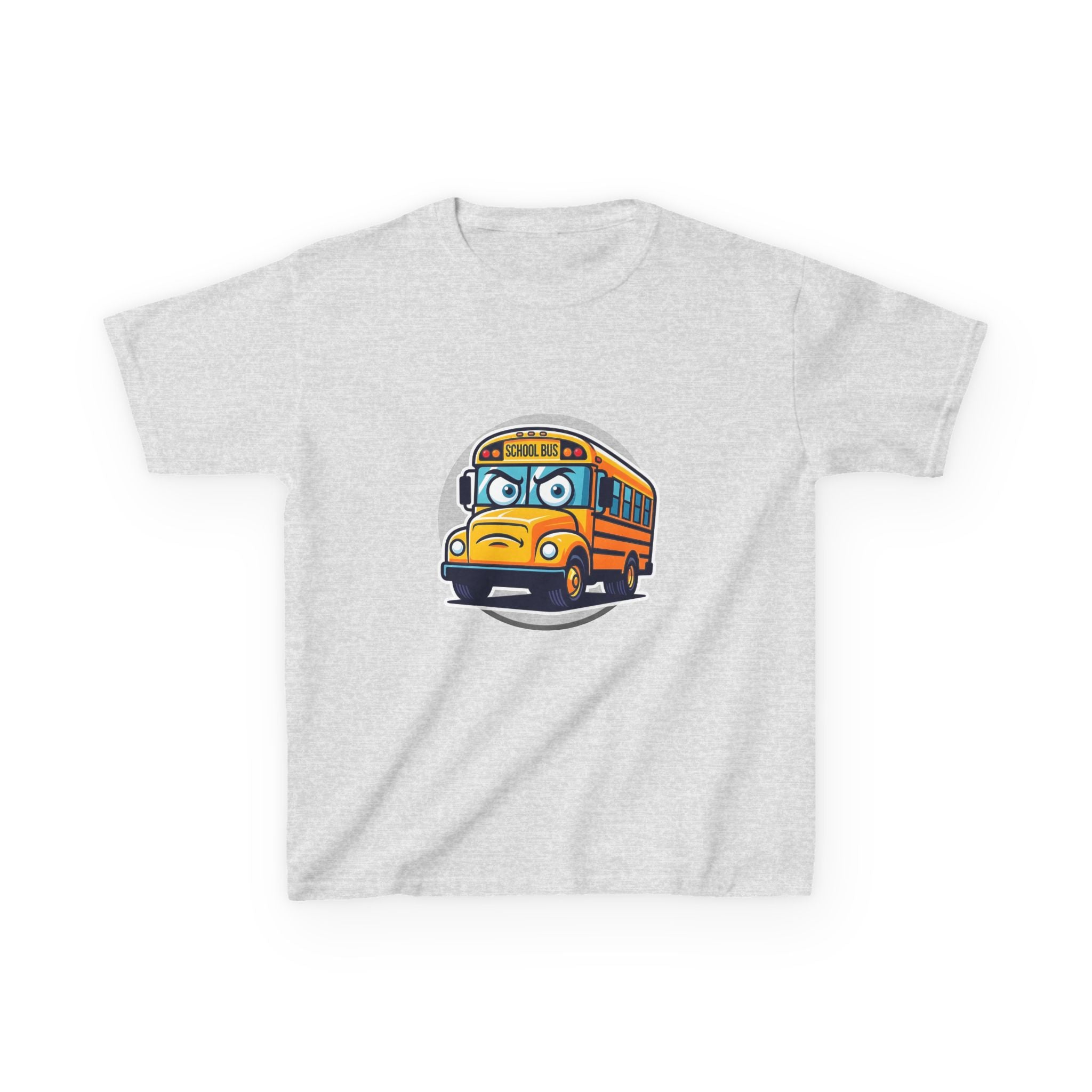 Kids T-Shirt - Angry SCHOOL BUS Cartoon Tee | Funny Character