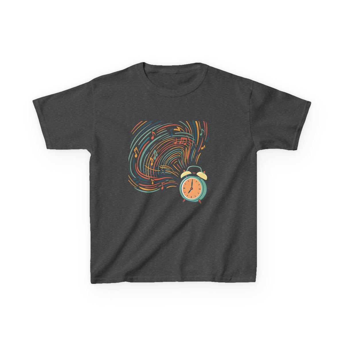Kids Tee - Retro Music Alarm Clock | Abstract Playful Design