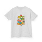 Kids Bookworm Tee - Whimsical Retro Reading & Learning Design