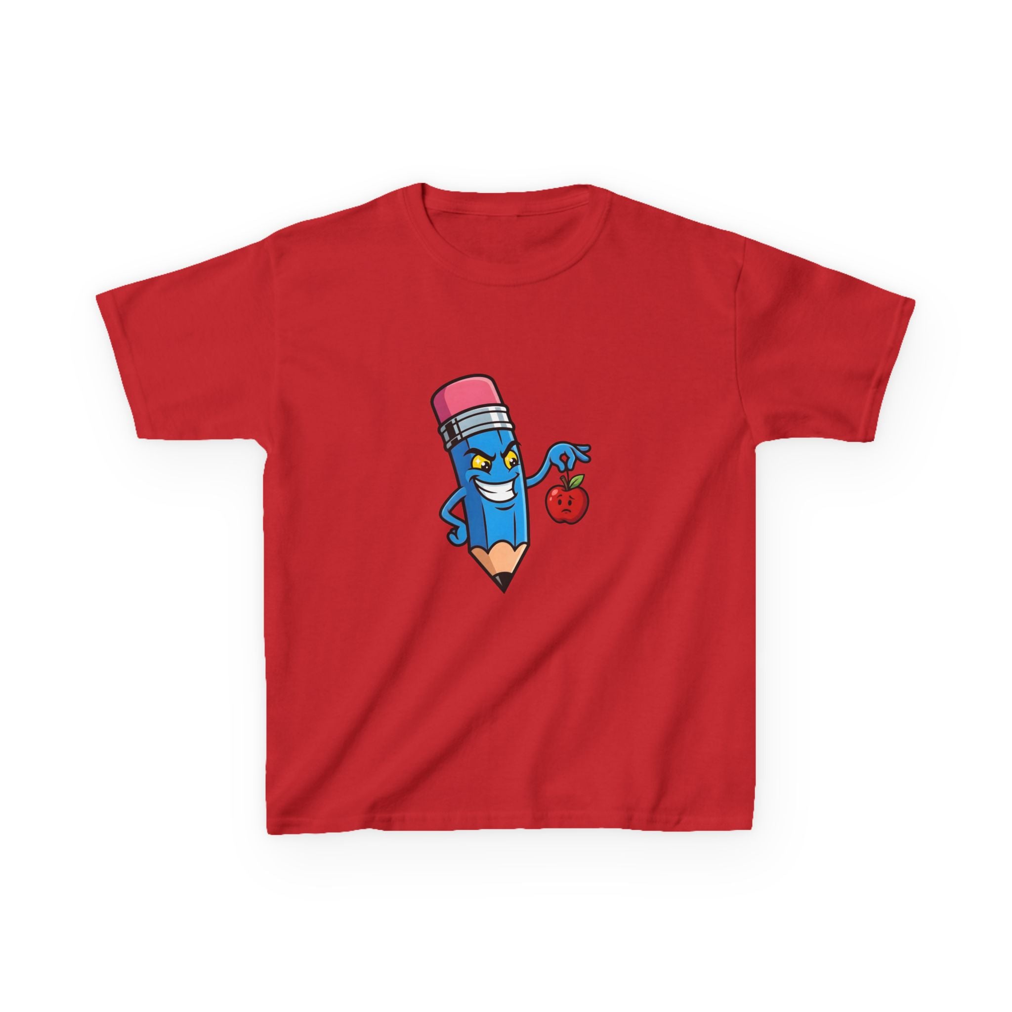 Kids Tee - Mischievous School Supplies Cartoon | Funny Education