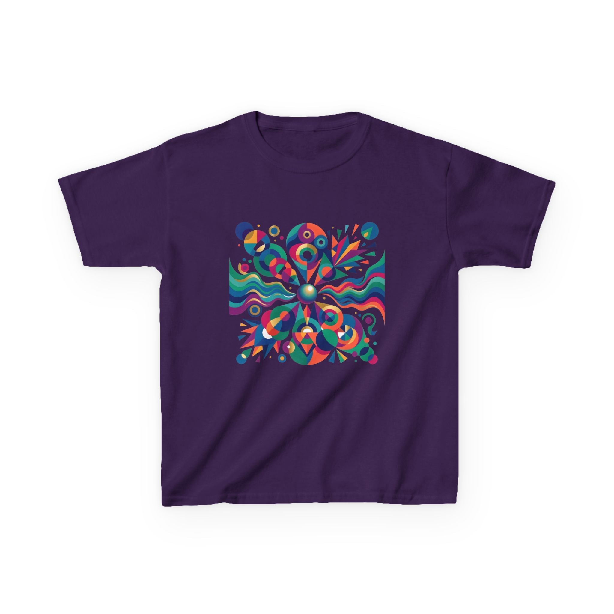 Kids T-Shirt - Vibrant Abstract Geometric Design | Modern Art