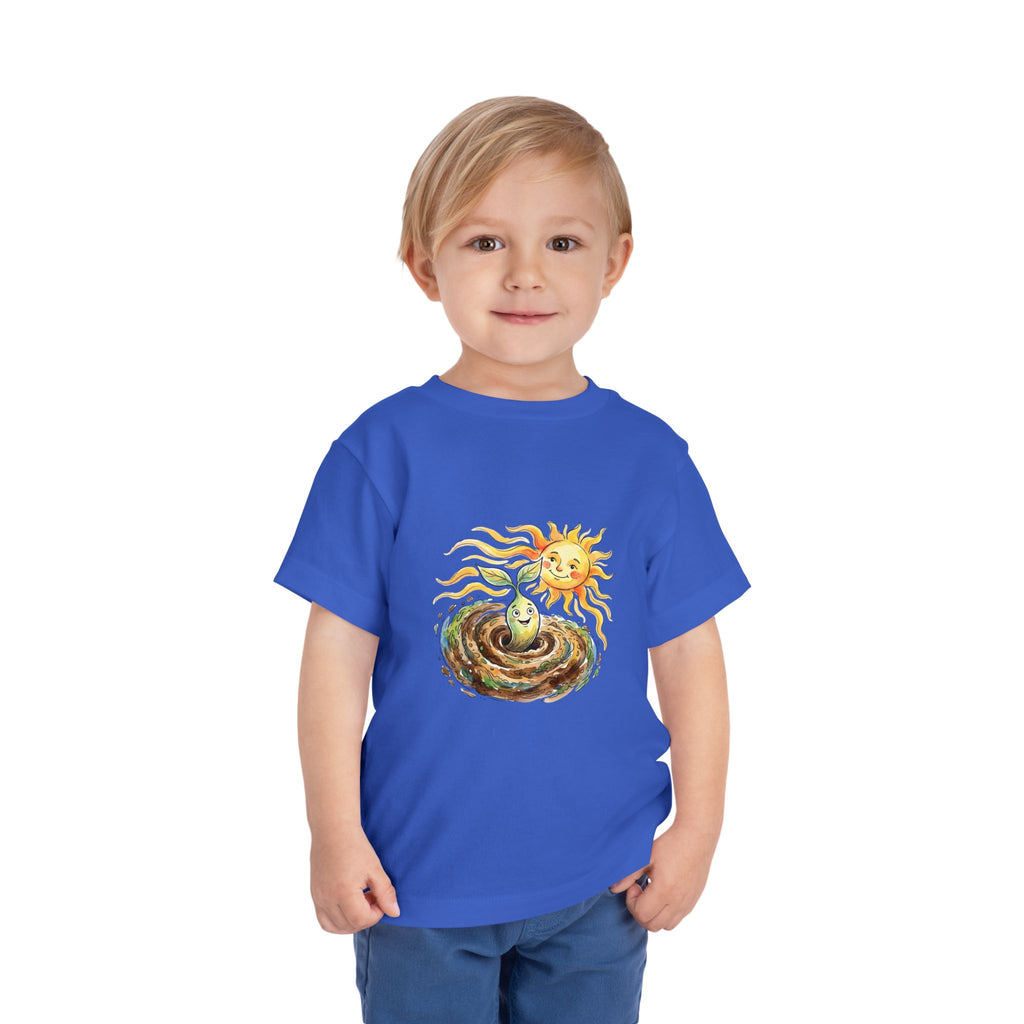 Toddler Tee - Whimsical Nature Growth Life Cycle Shirt | Earth Sun