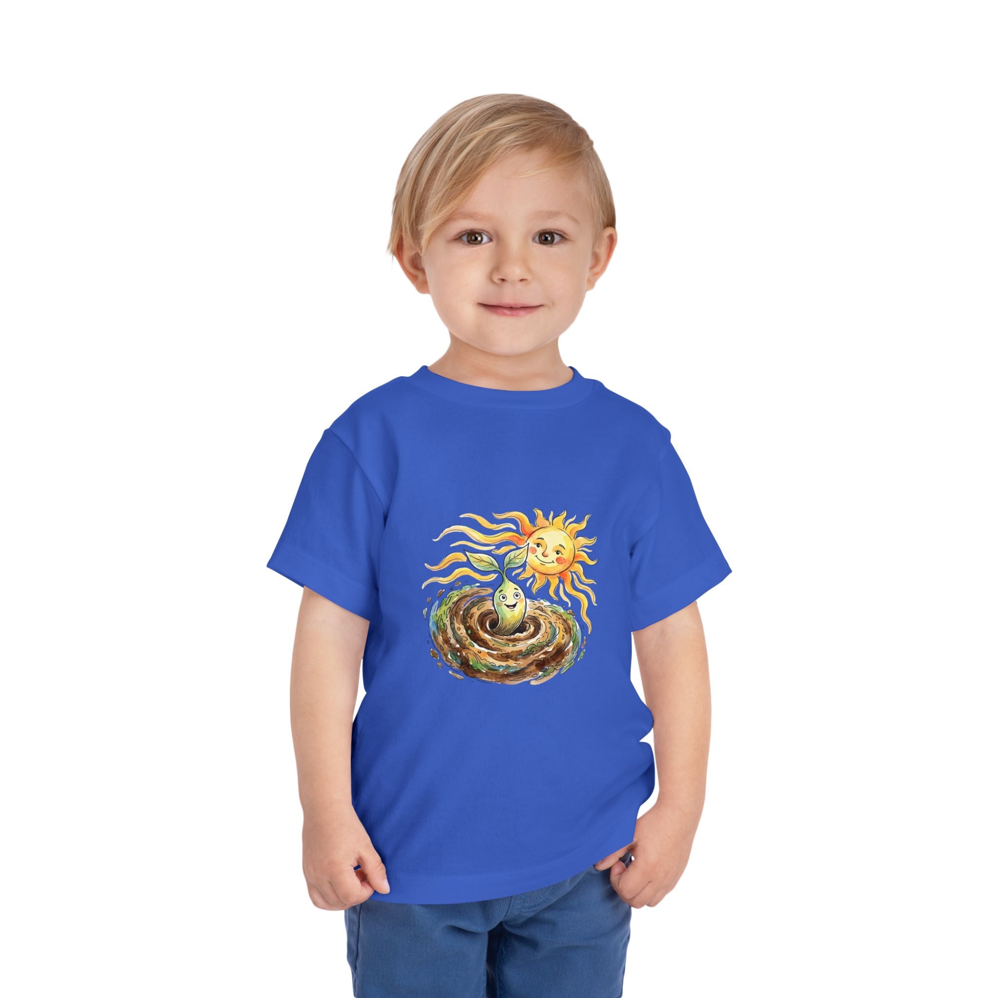 Toddler Tee - Whimsical Nature Growth Life Cycle Shirt | Earth Sun