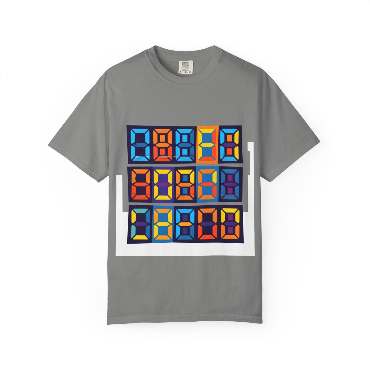 Unisex T-Shirt - Retro Tech 8-Bit Digital Display | Comfort Colors