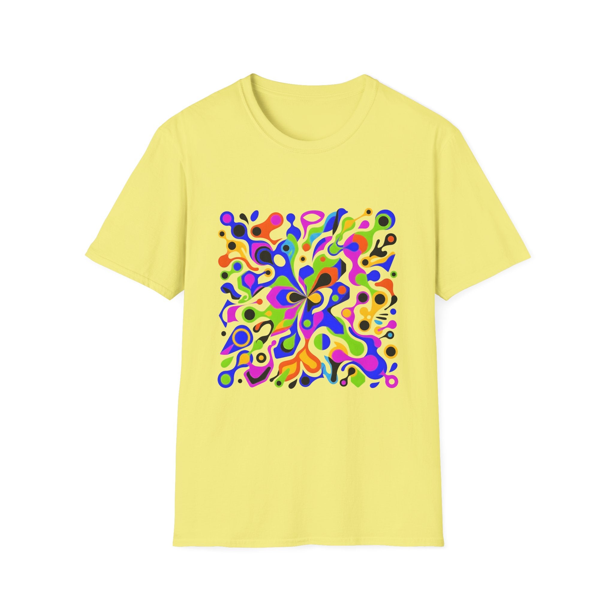 Unisex T-Shirt - Vibrant Organic Abstract | Psychedelic Flow