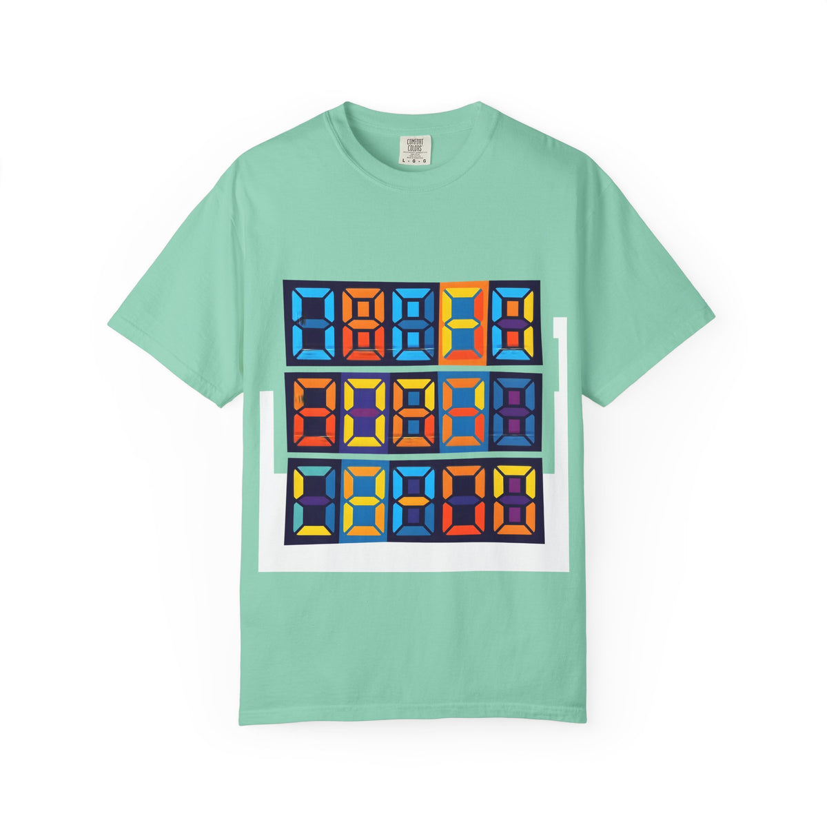 Unisex T-Shirt - Retro Tech 8-Bit Digital Display | Comfort Colors