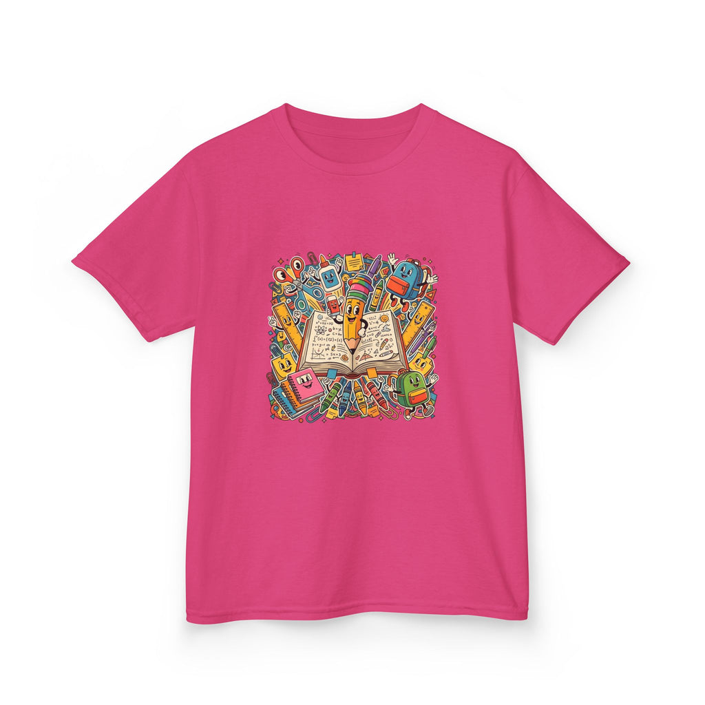 Kids Back to School Tee - Math Equations & School Supplies | 2026