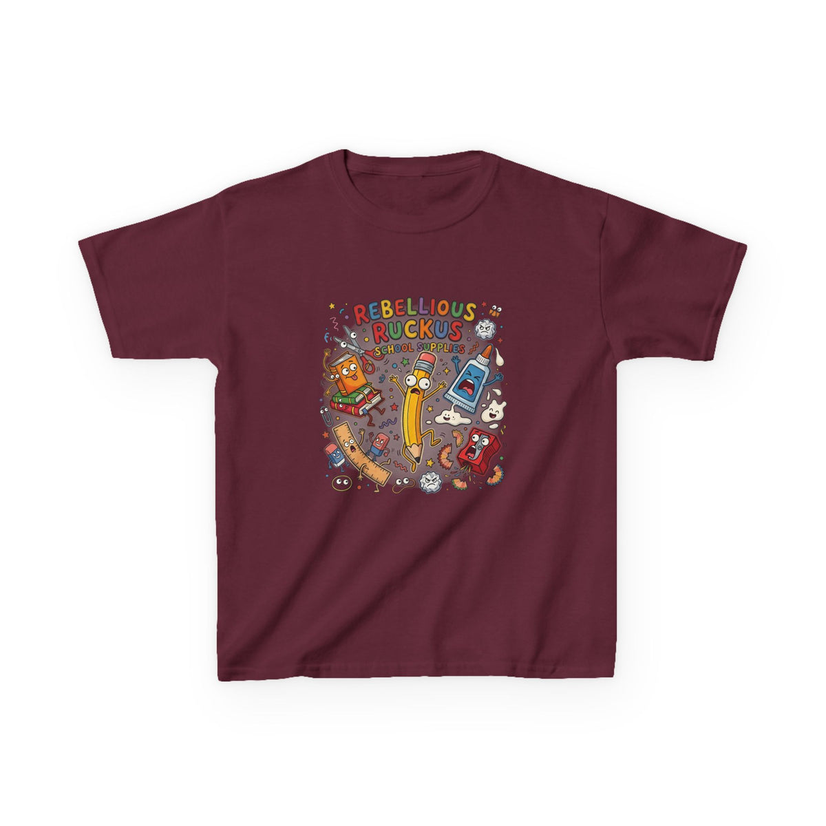 Kids Tee - Rebellious Ruckus School Supplies T-Shirt