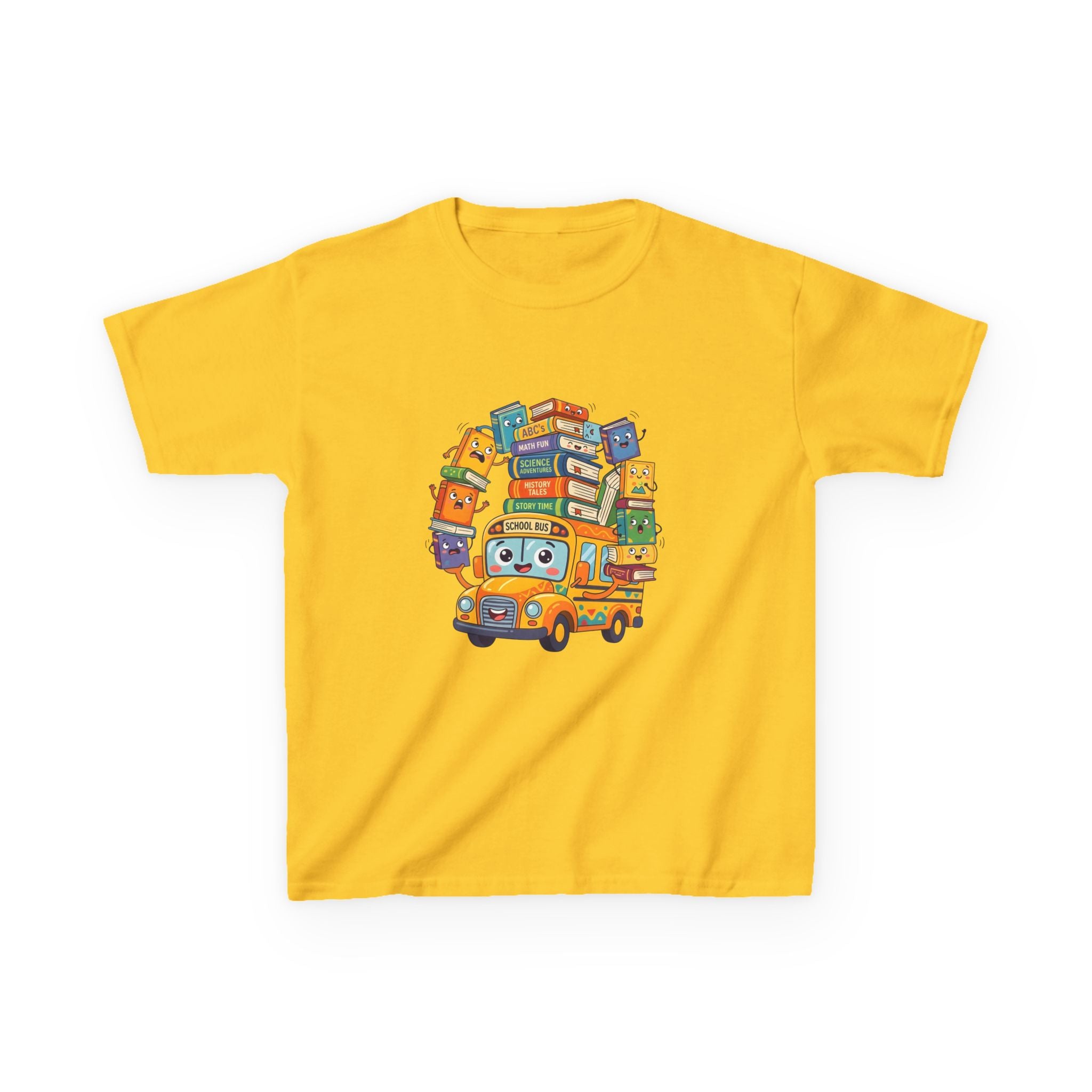 Kids Learning Tee - ABC's, Math & Science School Bus Fun