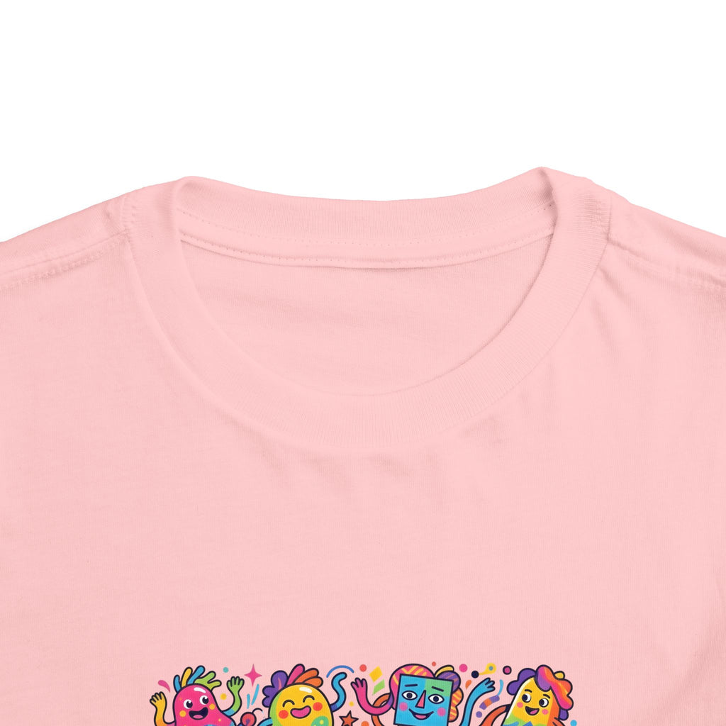 Toddler T-Shirt - Vibrant Whimsical Creatures | Doodle Art
