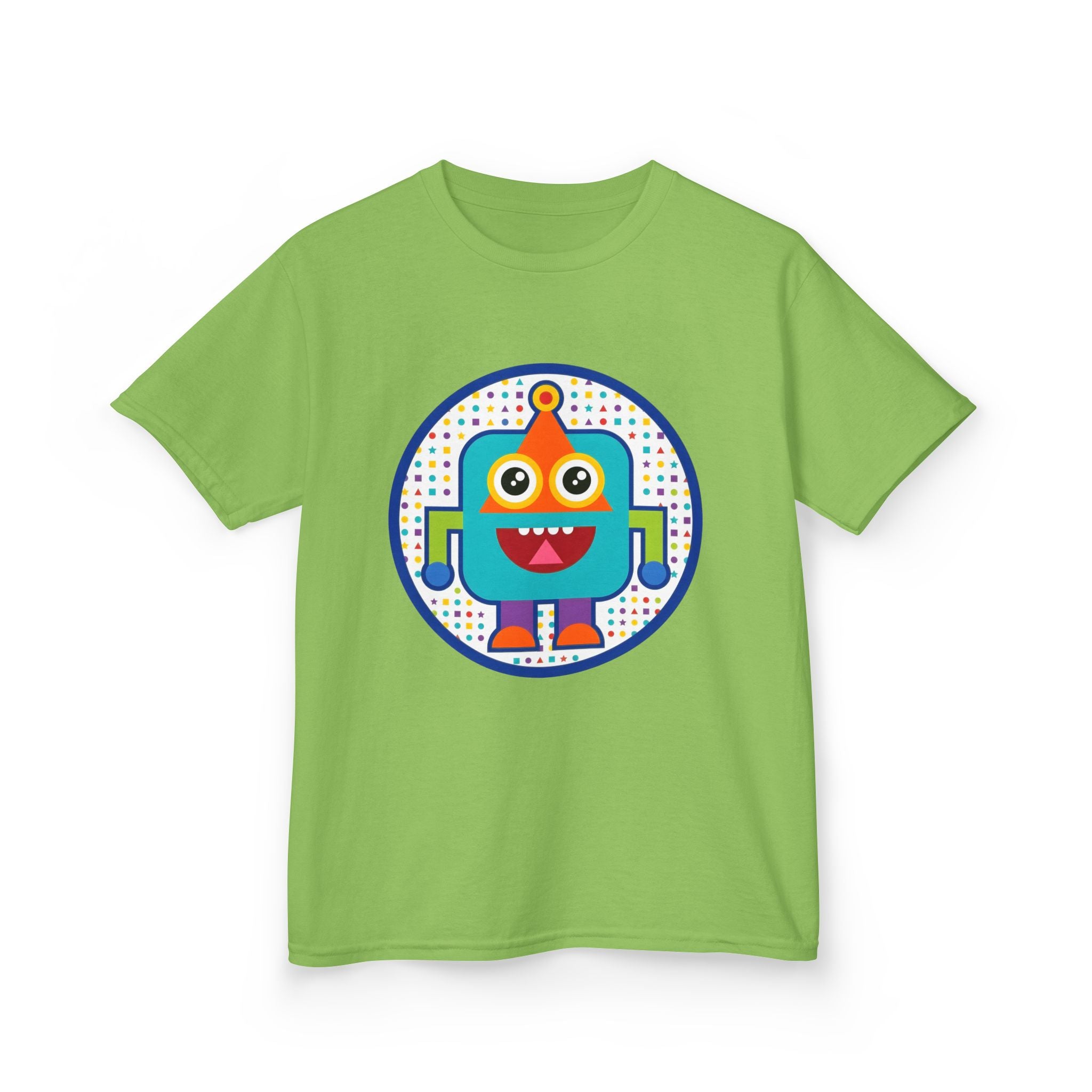 Kids Robot T-Shirt - Cute Geometric Design | Festive Party Tee