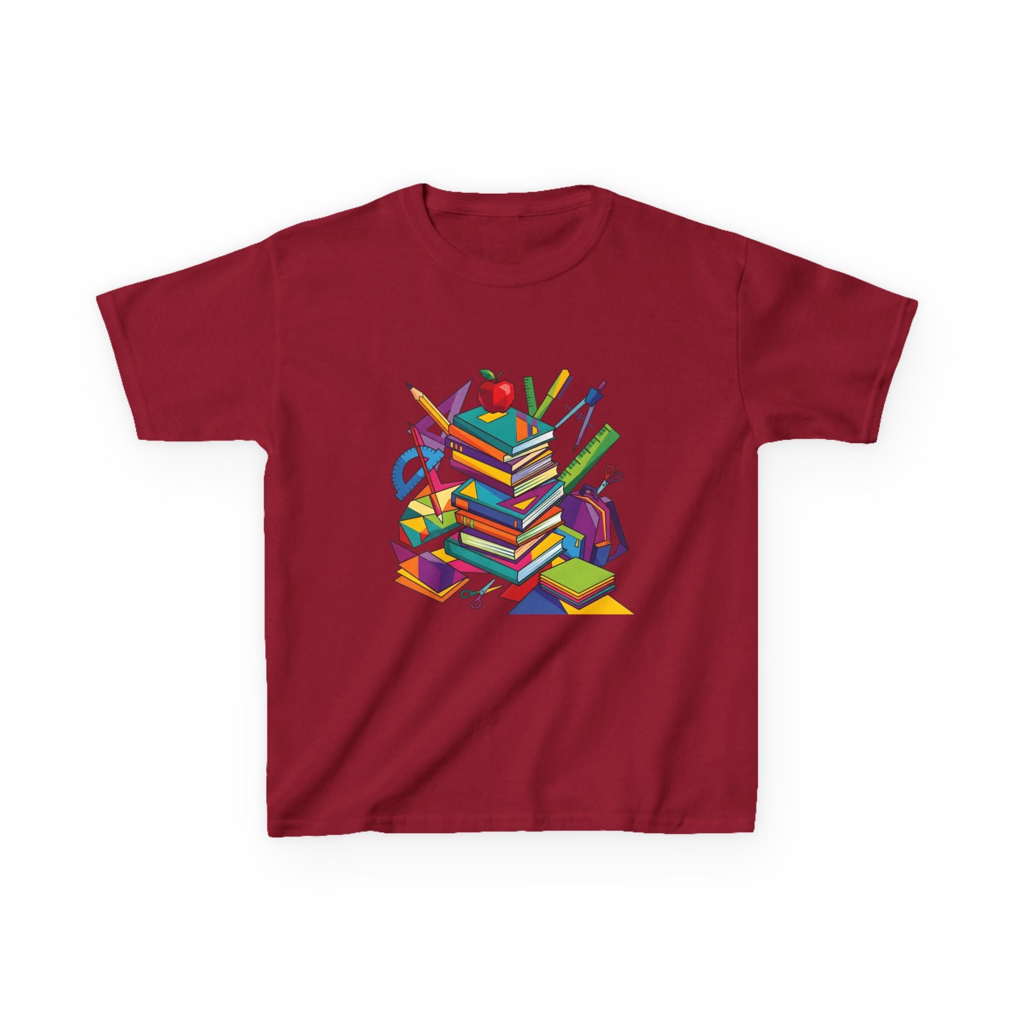 Kids T-Shirt - Geometric School Supplies Tee | Back to School