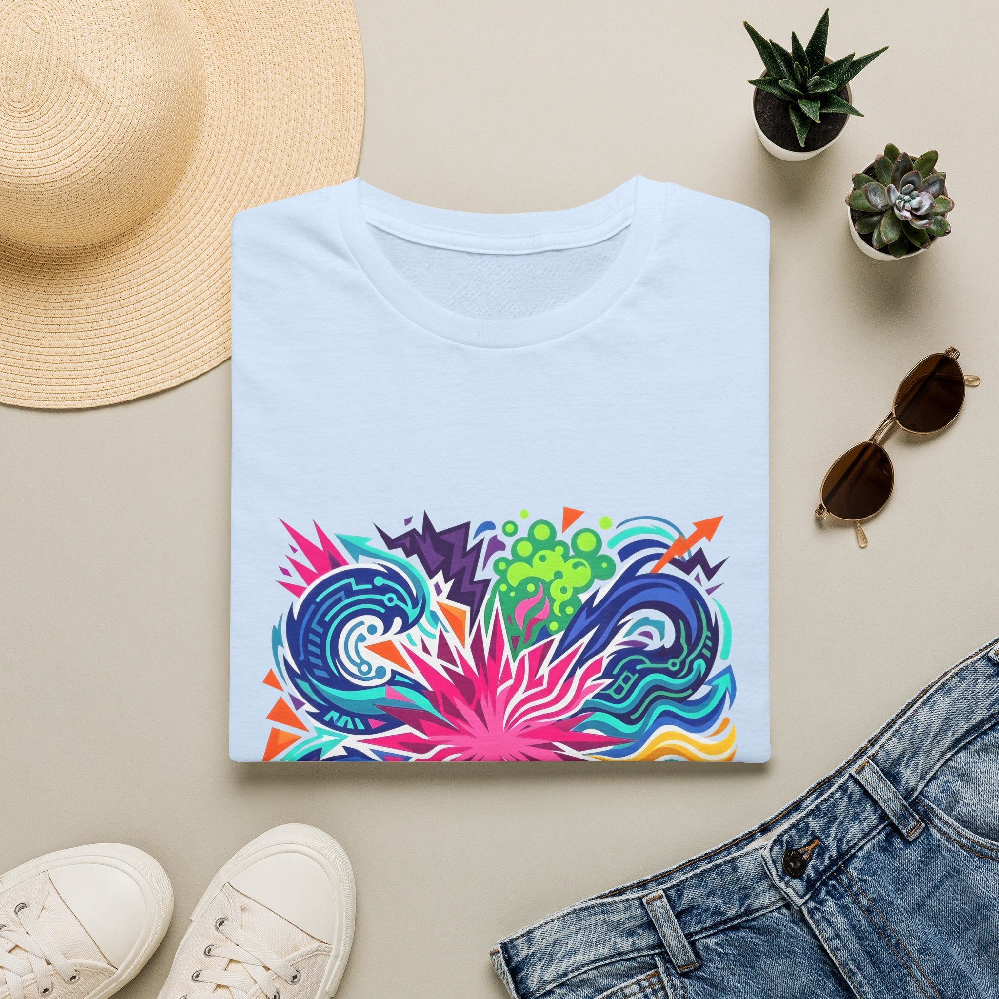 Abstract T-Shirt - Vibrant Graffiti Explosion | Unisex