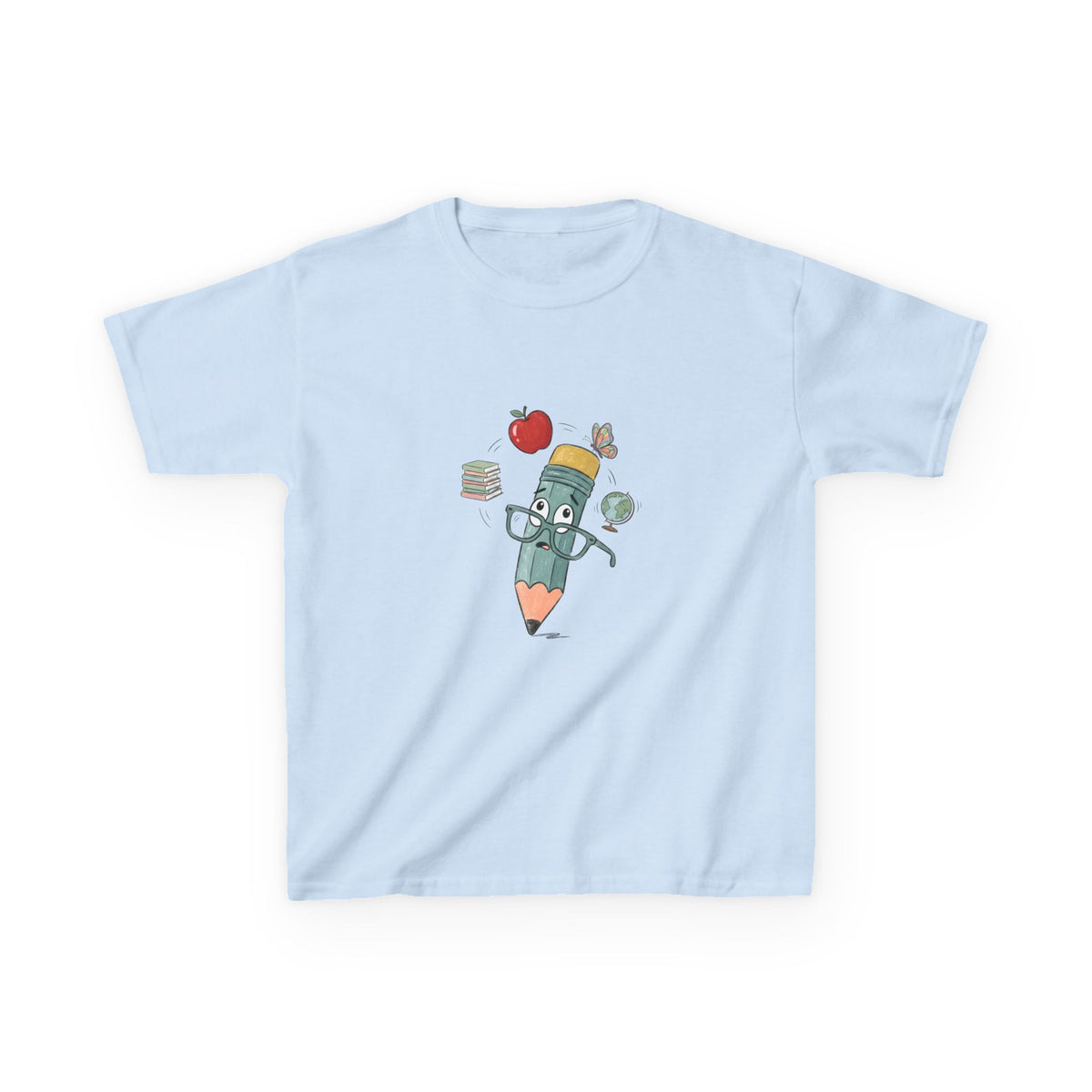 Kids School T-Shirt - Hand-Drawn Whimsical Learning Design