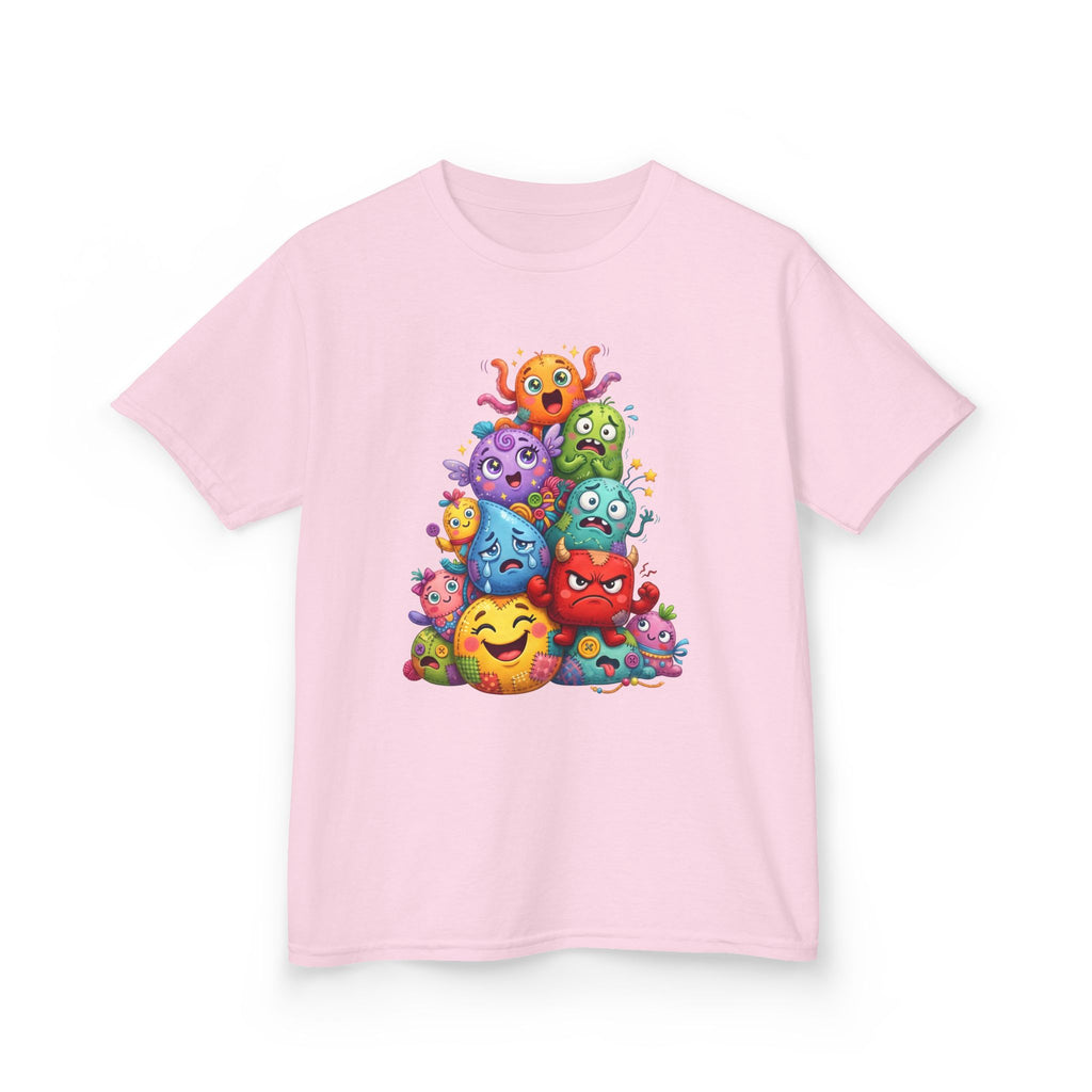 Kids T-Shirt - Cute Monster Pile | Whimsical Cartoon Design
