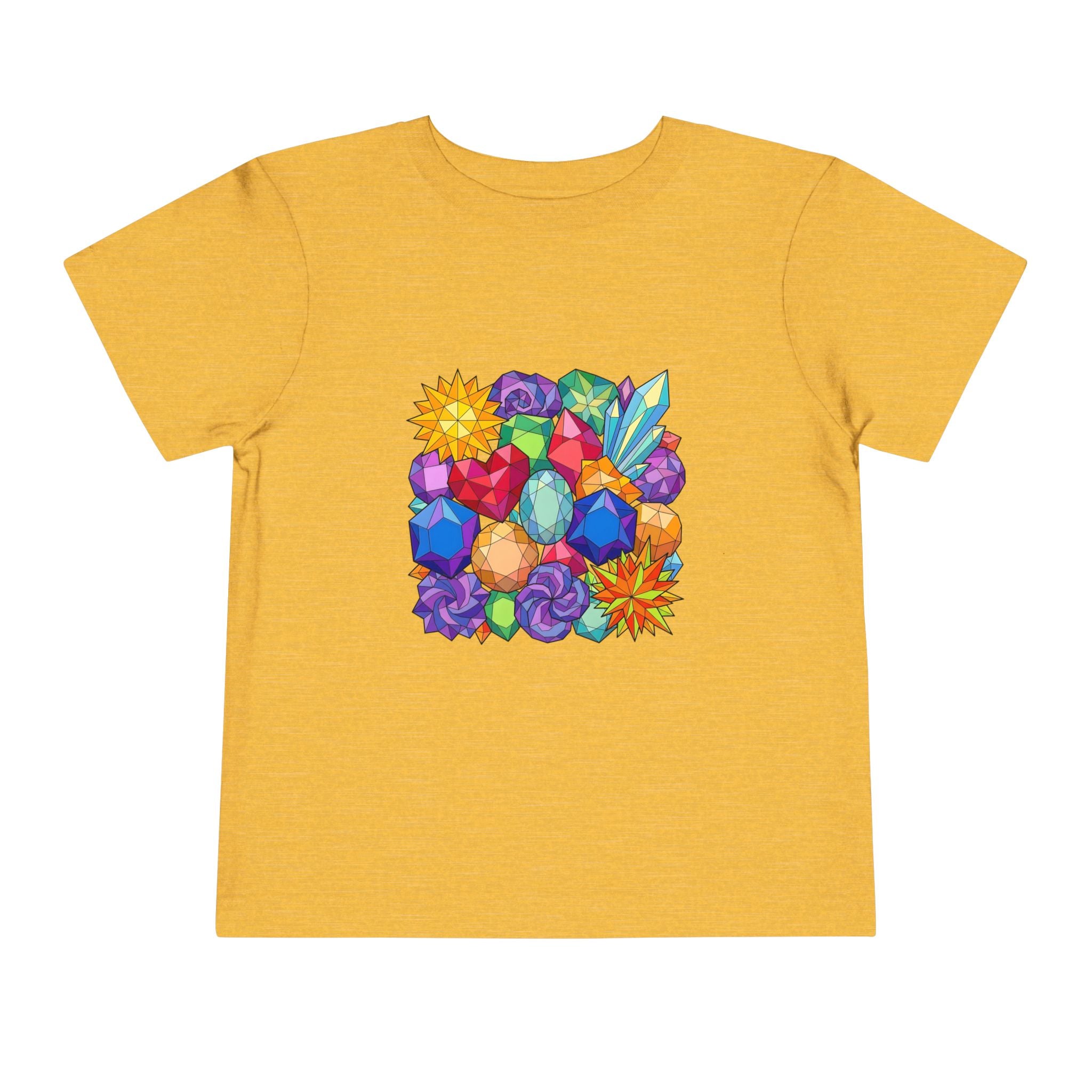 Toddler Tee - Vibrant Geometric Crystal & Gemstone Shirt