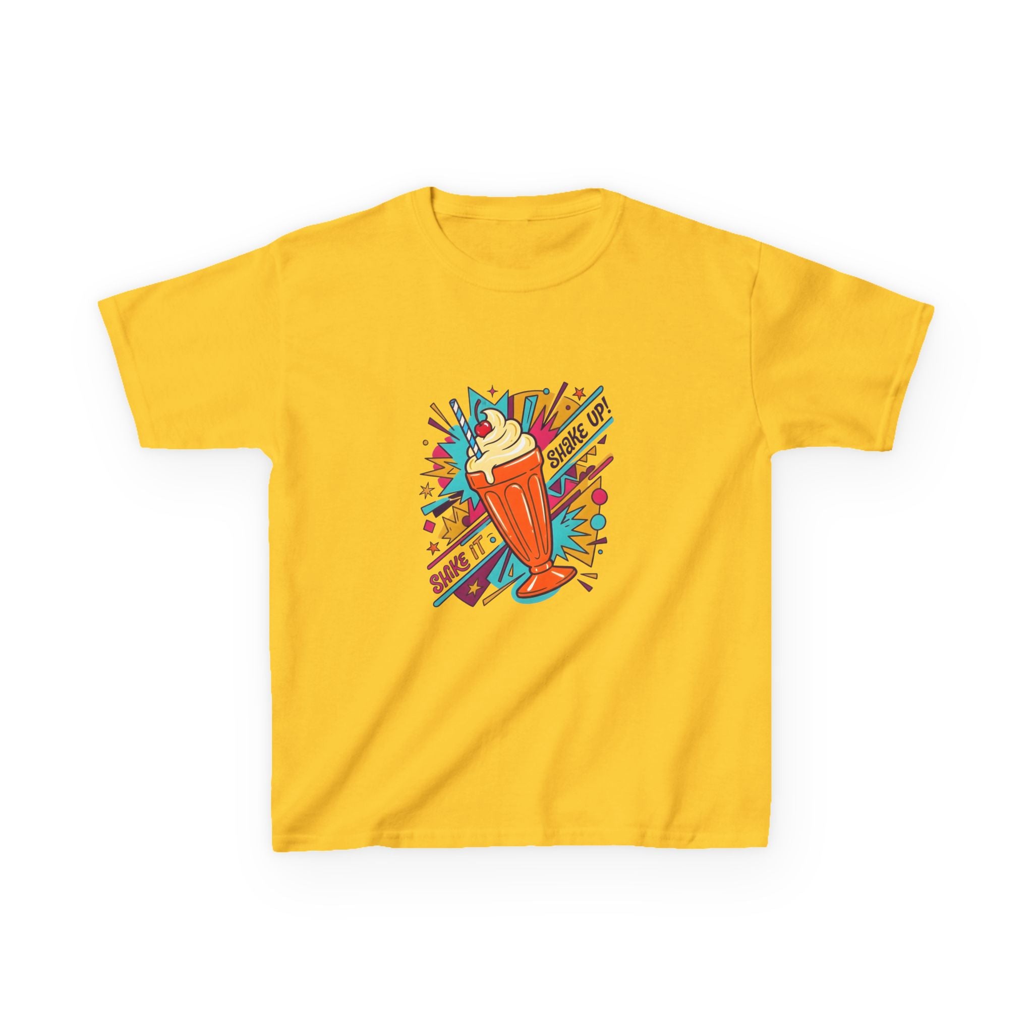 Kids Retro Pop Art Milkshake Tee - SHAKE IT UP! Dessert