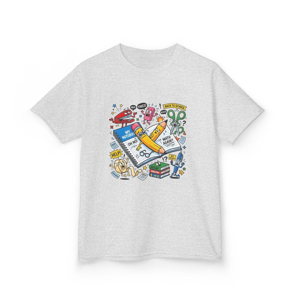 Kids Tee - Back to School Anxiety MEH YIKES! Funny Student