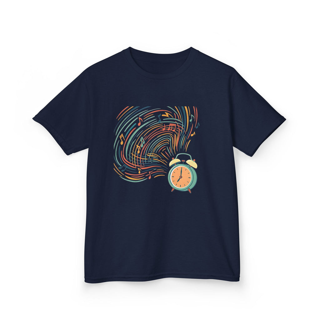 Kids Tee - Retro Music Alarm Clock | Abstract Playful Design